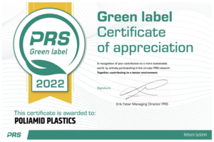 Certyfikat Green Label 2022
